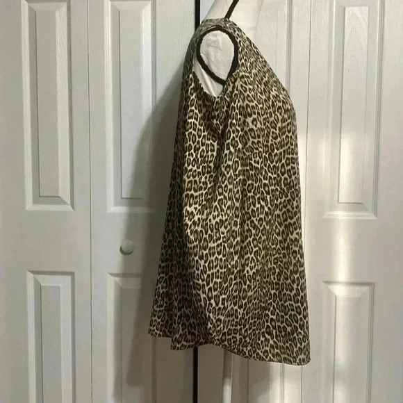 Chicos animal print button down blouse shirt top - Picture 4 of 12